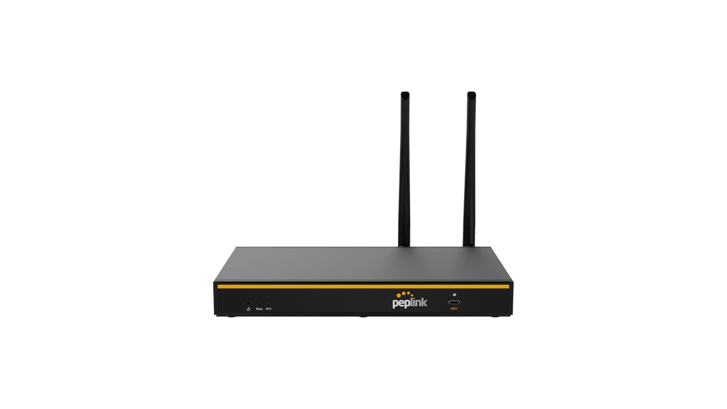 Peplink B-One Gigabit Dual WAN- Failover- WiFi Router for Wireless Internet | 1GBps Throughput | 2X WAN Port, 4X LAN Port, Dual-Band 2X2 MIMO Wi-Fi | WAN Smoothing for Small Office & Home Connectivity