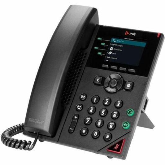 Poly (Plantronics + Polycom) Polycom® VVX® 250. Four-line, basic IP desk phone with color display. Not Power Adapter included.
