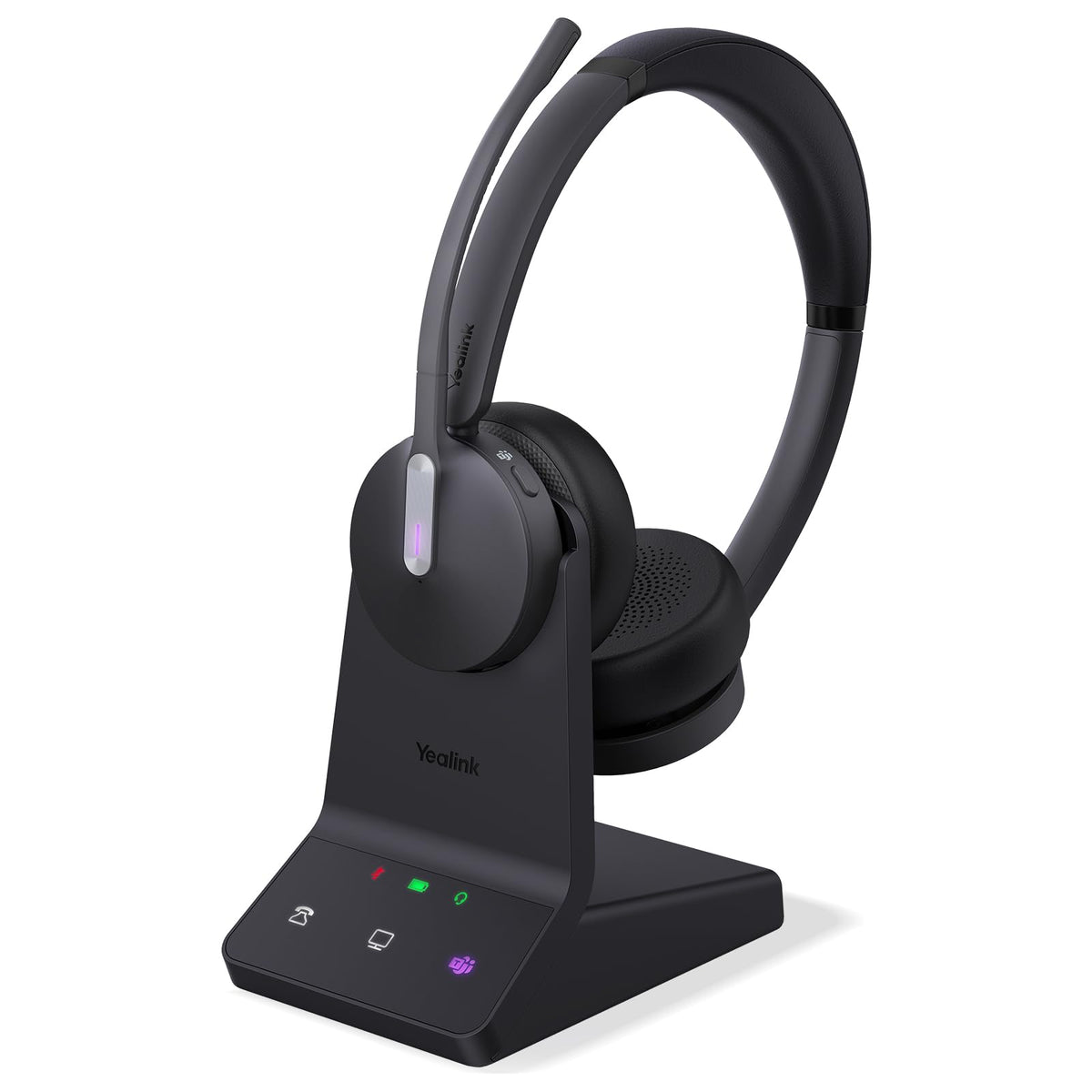Yealink WH64 Mono DECT & Bluetooth Wireless Headset for Phone PC Cellphone