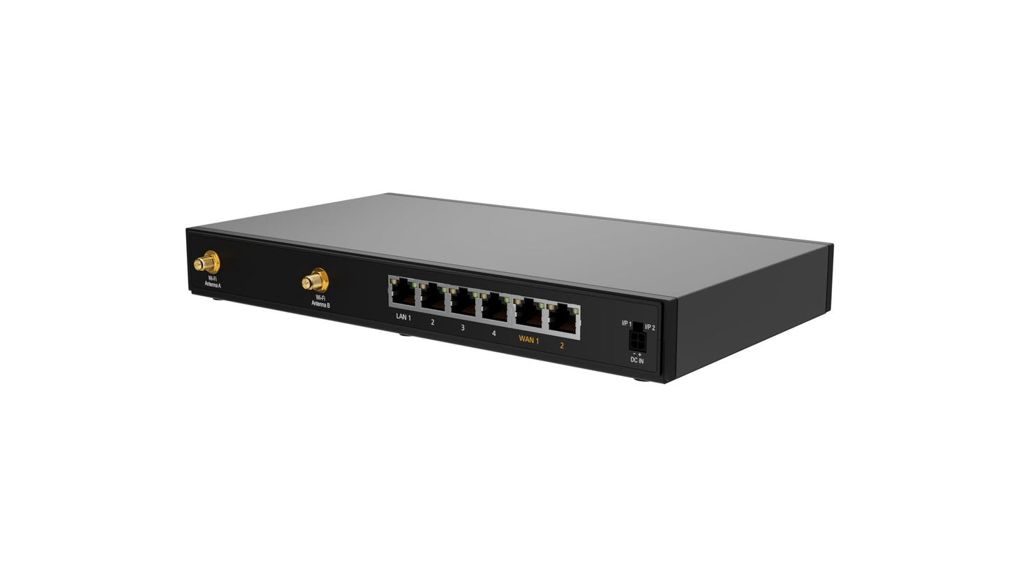 Peplink B-One Gigabit Dual WAN- Failover- WiFi Router for Wireless Internet | 1GBps Throughput | 2X WAN Port, 4X LAN Port, Dual-Band 2X2 MIMO Wi-Fi | WAN Smoothing for Small Office & Home Connectivity