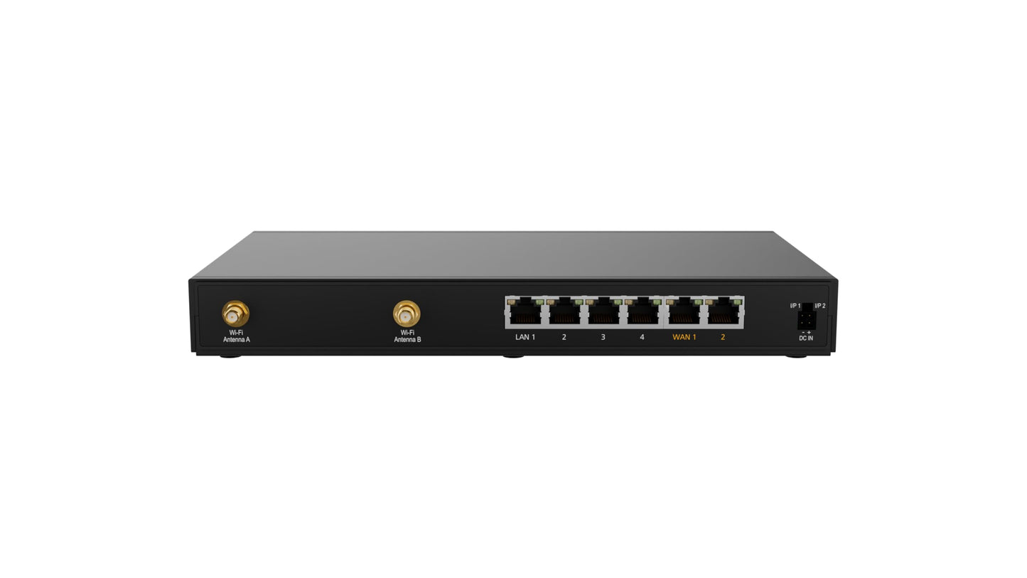 Peplink B-One Gigabit Dual WAN- Failover- WiFi Router for Wireless Internet | 1GBps Throughput | 2X WAN Port, 4X LAN Port, Dual-Band 2X2 MIMO Wi-Fi | WAN Smoothing for Small Office & Home Connectivity
