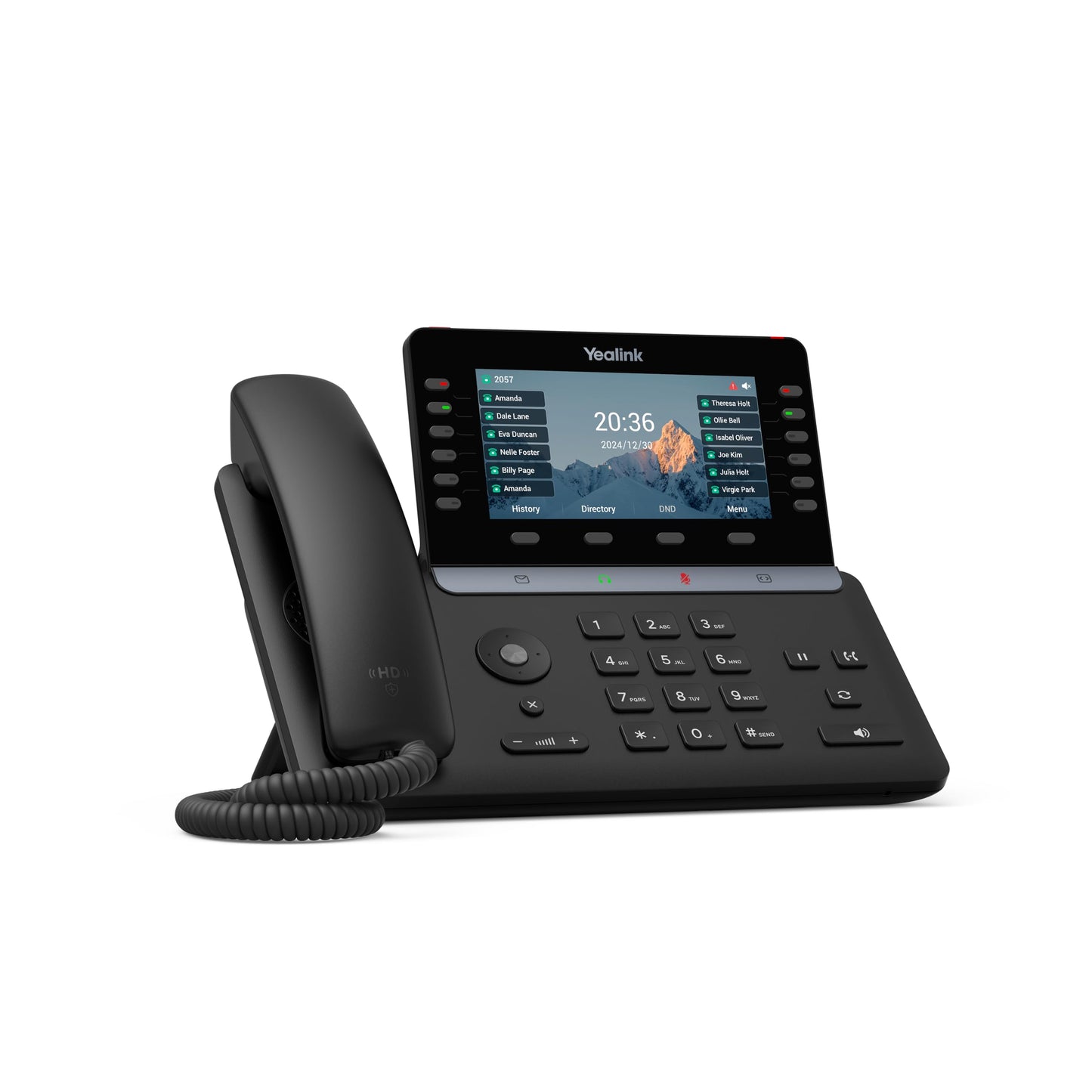 Yealink SIP-T85W – 1301220 - Wi-Fi IP Phone - 16 SIP Accounts - 5.5-inch Color LCD Display - Dual-Port Gigabit Ethernet, PoE, Power Adapter Included