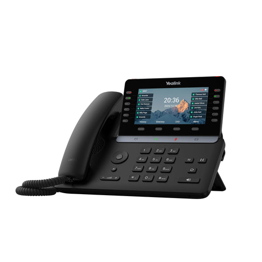 Yealink SIP-T85W – 1301220 - Wi-Fi IP Phone - 16 SIP Accounts - 5.5-inch Color LCD Display - Dual-Port Gigabit Ethernet, PoE, Power Adapter Included